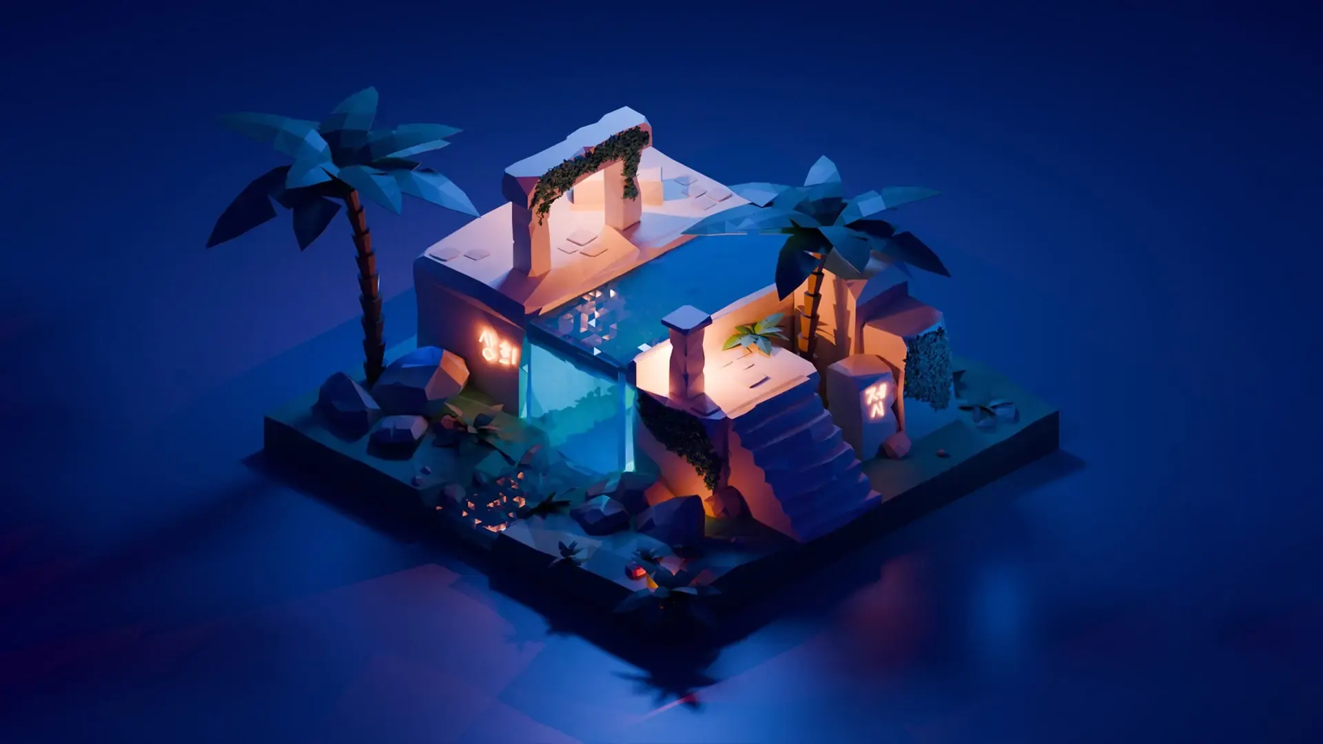 3D artwork rendered in Blender
