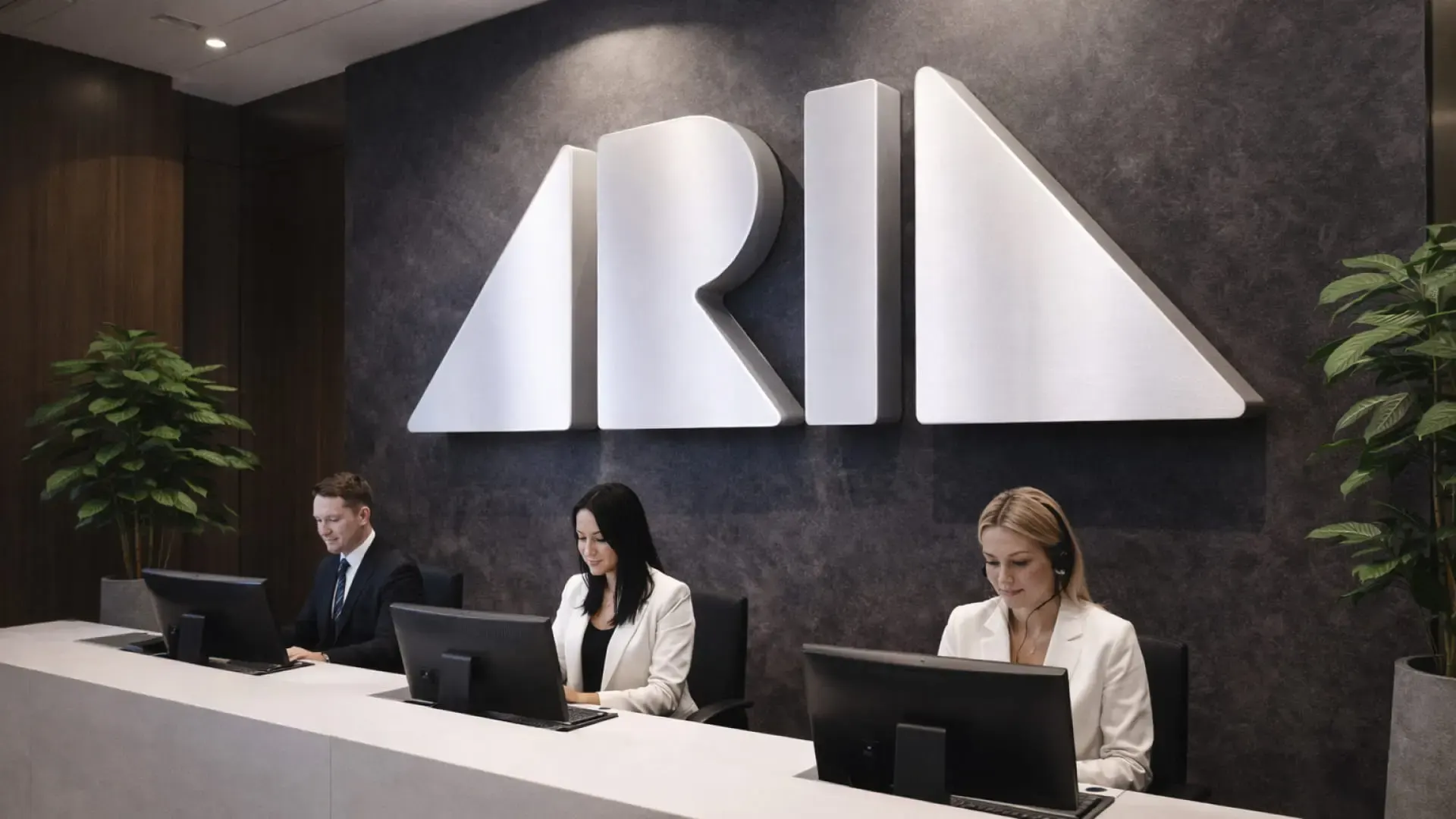 Aria logo mockup